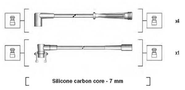 MAGNETI MARELLI Sytytysjohtosarja 941145180715